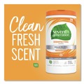 Cleaning Cloths & Wipes | Seventh Generation SEV 22813 70-Count 7 in. x 8 in. Botanical Disinfecting Wipes - Lemongrass Citrus (6/Carton) image number 5