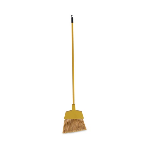 Brooms | Boardwalk BWKBRMAXIL 55 in. Handle Corn Fiber Angled-Head Lobby Brooms - Yellow (12/Carton) image number 0