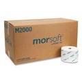 Perforated Roll & Hand Towels | Morcon Paper M2000 1-Ply Small Core Septic-Safe Bath Tissue - White (2000 Sheets/Roll, 24 Rolls/Carton) image number 3