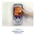 Soap Dispensers | Boardwalk 6754-06-GCE00VL 6.1 in. x 10.6 in. x 5.1 in. 1250 mL Soap Dispenser - Gray image number 6