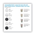 Cup Lids | Dixie D9542 10 oz. - 16 oz. Hot Cups Drink-Thru Dome Lids - White (1000/Carton) image number 5
