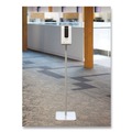 Hand Sanitizer Accessories | HON HONSTANDP8T 12 in. x 16 in. x 54 in. Hand Sanitizer Station Stand - Silver image number 4