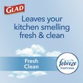 Drawstring & Kitchen Bags | Glad 78899 ForceFlex 24 in. x 27.38 in. 13-Gallon Kitchen Drawstring Trash Bags - Gain Fresh Clean Scent White (80/Box) image number 5