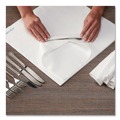 Dinner Napkins | Hoffmaster 253263 15.5 x 15.5 1 Ply Airlaid Flat Pack Napkins - White (1000/Carton) image number 1