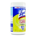 Cleaning Cloths & Wipes | LYSOL Brand 19200-77182 7 in. x 7.25 in. 1-Ply Disinfecting Wipes - Lemon and Lime Blossom, White (80 Wipes/Canister) image number 2