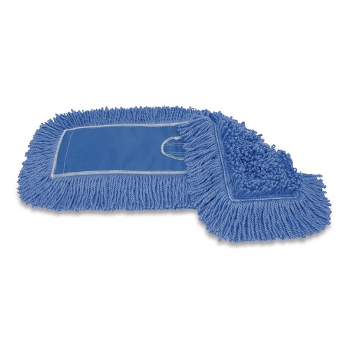 Mop Heads | Nexstep Commercial Products 94072 MaxiTwist Microfiber Dust Mops, Microfiber, 24-in x 5-in, Blue image number 0