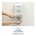 Soap Dispensers | Boardwalk 6754-06-GCE00VL 6.1 in. x 10.6 in. x 5.1 in. 1250 mL Soap Dispenser - Gray image number 7