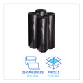 Low-Density Trash Bags | Boardwalk H8647HKKR01 43 in. x 47 in. 56 gal. 0.6 mil Low-Density Waste Can Liners - Black (100/Carton) image number 2
