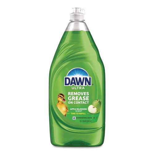Dishwashing Detergents | Dawn 80847487EA 38 oz Ultra Antibacterial Dishwashing Liquid - Apple Blossom Scent image number 0