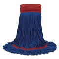 Mop Heads | Nexstep Commercial Products 97207 MaxiPlus Microfiber Loop-End Mop, Microfiber, 24 oz, Blue image number 0