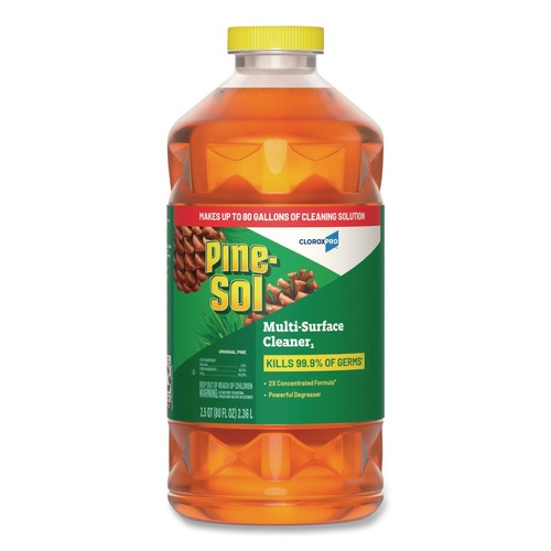 Disinfecting & Cleaning Solutions | Pine-Sol 60606EA CloroxPro 80 oz. Concentrated Multi-Surface Disinfectant Cleaner - Original Pine image number 0