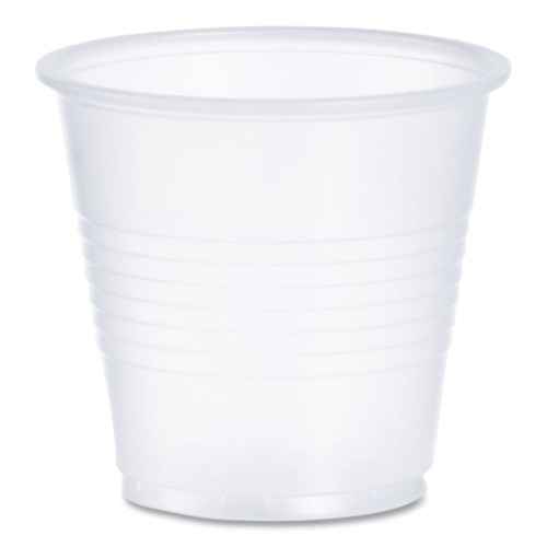 Cups | Dart Y35 3.5 oz. High-Impact Polystyrene Cold Cups - Translucent (2500/Carton) image number 0