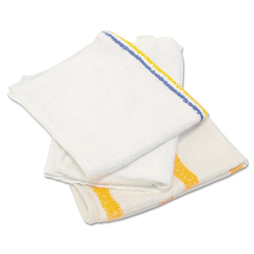 Cleaning Cloths & Wipes | HOSPECO 534-25BP Value Choice Counter Cloth/Bar Mop - White (1/Carton) image number 0