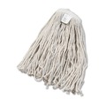 Mop Heads | Boardwalk BWK2020CEA #20 Cut-End Cotton Wet Mop Head - White image number 0