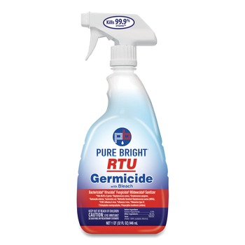 BLEACH | Pure Bright 21598638591 32 oz. Spray Bottle RTU Germicide With Bleach - Fresh Scent (9/Carton)