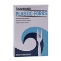 Disposable Forks | Boardwalk BWK FORKMWPS Mediumweight Polystyrene Fork - White (1000/Carton) image number 1