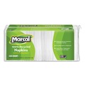 Luncheon Napkins | Marcal 6506 1-Ply 11.4 in. x 12.5 in. 100% Recycled Lunch Napkins - White (400/Pack) image number 0