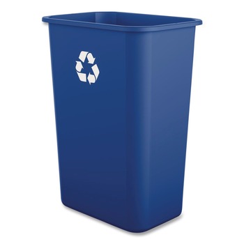 Boardwalk TCIND1012BLR 10 Gallon Polypropylene Recycling Container - Blue