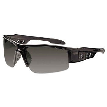 Ergodyne 52030 Skullerz Dagr Nylon/Polycarb Safety Glasses - Black Frame/Smoke Lens