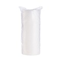 Food Containers & Lids | Dart 20JL 6 oz. to 32 oz. Vented Flat Plastic Lids for Foam Cups, Bowls and Containers - Translucent (1000/Carton) image number 2