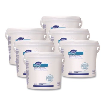 SANITIZING WIPES | Diversey Care 5768748 8.63 in. x 24.88 in. Easywipe Disposable Wiping Refill - White (6/Carton)