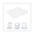 Cleaning Cloths & Wipes | Boardwalk BWK-V040QPW 12 in. x 13 in. DRC Wipers - White (1008/Carton) image number 6