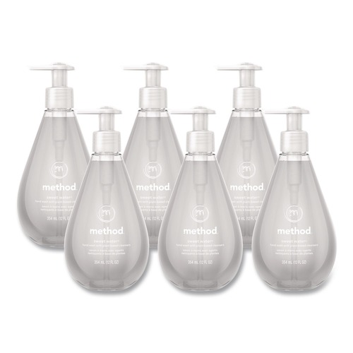 Hand Soaps | Method DIA 00034 12 oz Gel Hand Wash - Sweet Water Scent (6/Carton) image number 0