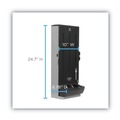 Cutlery Dispensers | Dixie SSFD120 SmartStock 10 in. x 8.78 in. x 24.75 in. Mediumweight Polystyrene Fork Dispenser - Smoke (1/Carton) image number 5