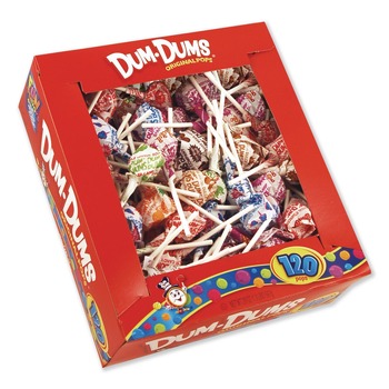  | Spangler 66 Individually Wrapped Dum-Dum-Pops - Assorted Flavors (120/Box)