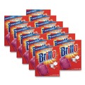 Scouring Pads & Sticks | Brillo 53335 3 in. x 3 in. Steel Wool Soap Pads - Gray/Pink (12/Carton) image number 0