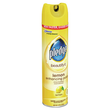 Pledge 697832EA 9.7 oz. Aerosol Spray Furniture Polish - Lemon
