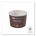 Food Containers & Lids | Eco-Products EP-BSC8-WA 8 oz 3.04 in. Diameter x 2.3 in. h World Art Renewable and Compostable Paper Food Container - Brown (1000/Carton) image number 4
