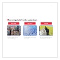 Low-Density Trash Bags | Heritage L6639TC ER1 Eco Blend Max 33 in. x 39 in. 0.8 mil 33 Gallon Can Liners - Clear (25 Bags/Roll, 8 Rolls/Carton) image number 3