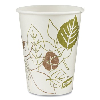 BEVERAGEWARE | Dixie 2338PATH Pathways 8 oz. Paper Hot Cups (50/Pack)
