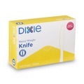 Disposable Knives | Dixie KH207 Heavyweight Plastic Cutlery Knives - White (100/Box) image number 2