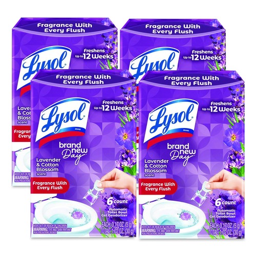 Toilet Bowl Cleaners | LYSOL Brand 19200-89060 Click Gel Automatic Toilet Bowl Cleaner - Lavender Fields (24/Carton) image number 0