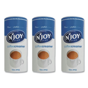  | N'Joy NJO 94255 12 oz Non-Dairy Coffee Creamer Canister - Original (3/Pack)