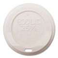 Cup Lids | Eco-Products EP-HL8-WR EcoLid 25% Recycled Content Hot Cup Lid Fits 8 oz. Hot Cups - White (1000/Carton) image number 0