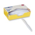 Disposable Knives | Dixie KH207 Heavyweight Plastic Cutlery Knives - White (100/Box) image number 0
