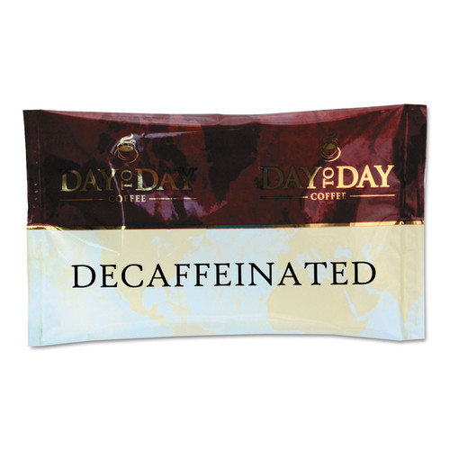 Coffee - Caffeinated | Day to Day Coffee 23004 1.5 oz Pack 100 Percent Decaffeinated Pure Coffee (42/Carton) image number 0