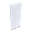 Scouring Pads & Sticks | Boardwalk 7100360064 4.62 x 10 Fine Grade Utility Pad - White (10/Carton) image number 3