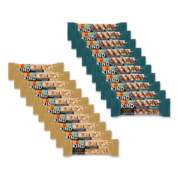 PRODUCTS | KIND 41888 0.74 oz Thins Bar Variety Pack - Caramel Almond and Sea Salt/Dark Chocolate Nuts and Sea Salt (20/Box)