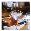 Straws/Stems/Sticks | phade 511181 5 in. Marine Biodegradable PHA Stir Straws - Ocean Blue (6000/Carton) image number 3