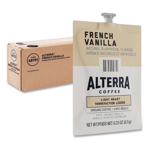 Coffee - Caffeinated | FLAVIA 48721 Alterra French Vanilla Coffee Freshpack (40/Carton) image number 0
