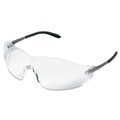 Eye Protection | MCR Safety S2110 Blackjack Wraparound Safety Glasses - Chrome Plastic Frame/Clear Lens (12/Box) image number 1