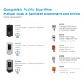 Soap Dispensers | Georgia Pacific Professional 53057 Pacific Blue Ultra 5.6 in. x 4.4 in. x 11.5 in. 1200 mL Refill Soap/Sanitizer Dispenser - Black (1/Carton) image number 8