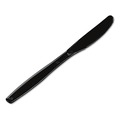 Disposable Knives | Dixie KH517 Heavyweight Knives Plastic Cutlery - Black (1000/Carton) image number 5