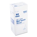 Straws/Stems/Sticks | AmerCareRoyal RJSS10 10.25 in. Plastic Jumbo Spoon Straw - Red (5400/Carton) image number 5