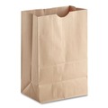 Grocery Bags | Ross & Wallace Paper Products 110416 12 in. x 7 in. x 17 in. 40 lbs. Capacity 1/6 BBL Grocery Paper Bags - Kraft (400 Bags/Carton) image number 1