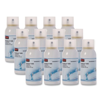 Rubbermaid Commercial FG4012551 2 oz. Aerosol Spray Microburst 3000 Refill - Linen Fresh (12/Carton)